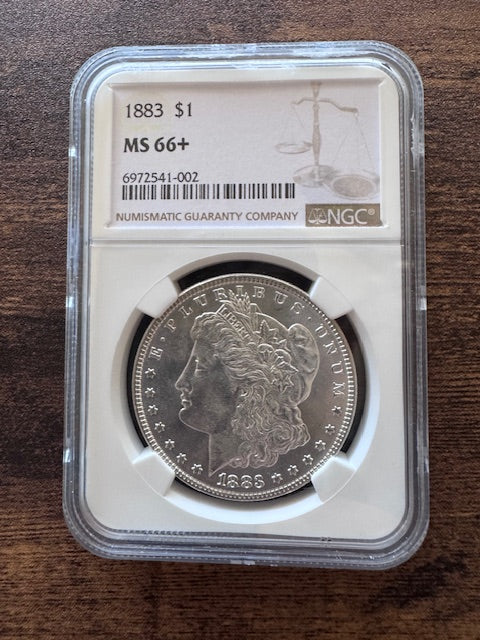 1883 P Morgan Silver Dollar NGC MS 66+
