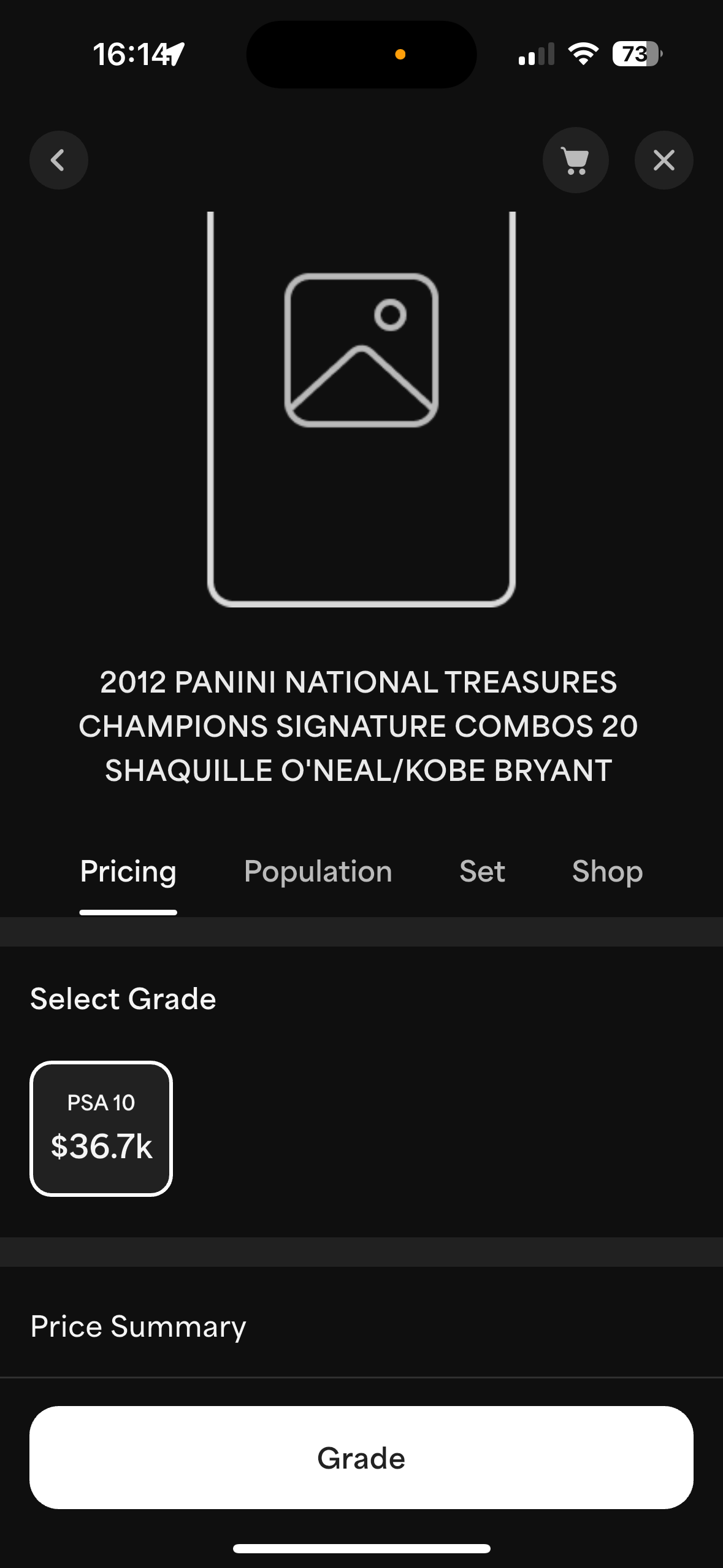 2012 PaniniNational Treasures #20 PSA Gem Mint 10!