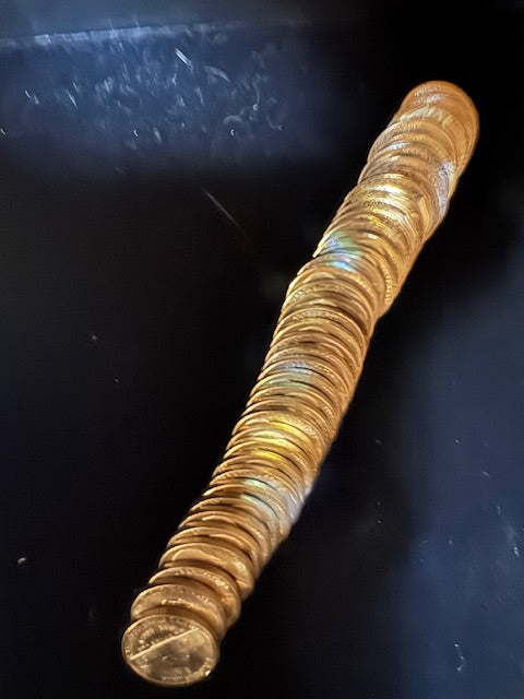 1944 S Jefferson Silver WWII Nickle Roll.  Gem BU!!